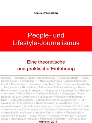 cover image of People- und Lifestyle-Journalismus. Eine theoretische und praktische Einführung